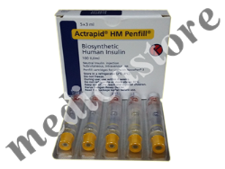 ACTRAPID HM PENFILL 100IU 5 S