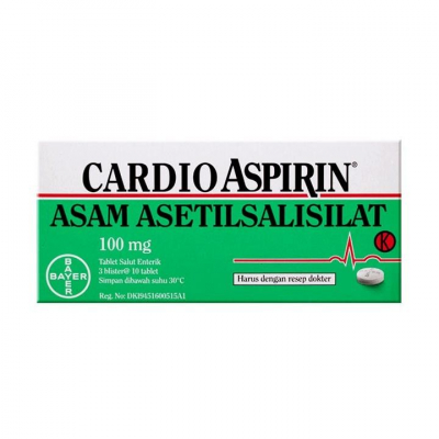 CARDIO ASPIRIN TABLET 100MG 30 S