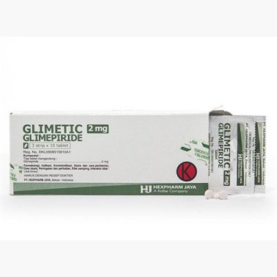 GLIMETIC 2 MG TABLET 50 S