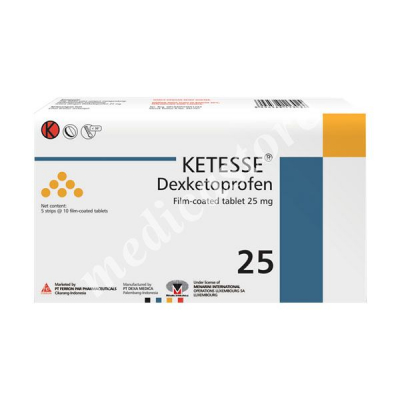 KETESSE TABLET FCT 25 MG 50 S