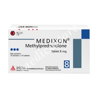 MEDIXON 8 MG TABLET 100 S