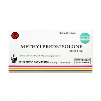 METHYLPREDNISOLONE 4MG 100 S (YARINDO)