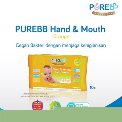PUREBB HM WIPES 10 S ORANGE OIL