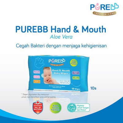 PUREBB HM WIPES ALOE VERA 10 S