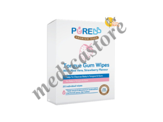PUREBB TONGUE GUM WIPES STRAWBERRY