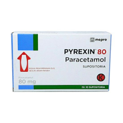 PYREXIN 80 SUPPOSITORIA 10,S