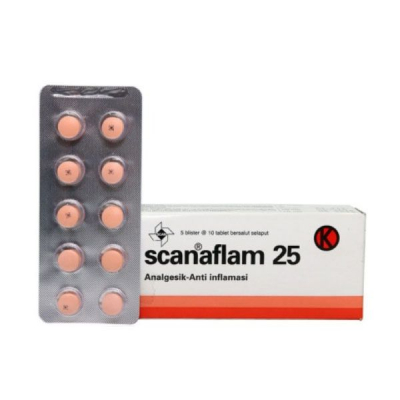 SCANAFLAM 25 MG TABLET 50 S
