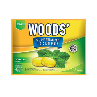 WOODS LOZENGES LEMON 6 S