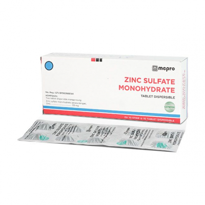 ZINC SULFATE MONOHYDRATE TAB 100 S (MEPRO)