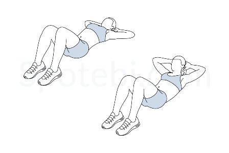 crunch untuk melatih core muscle
