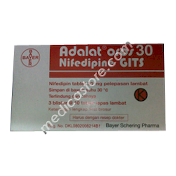 Adalat Oros 30 MG Tablet Lepas Lambat