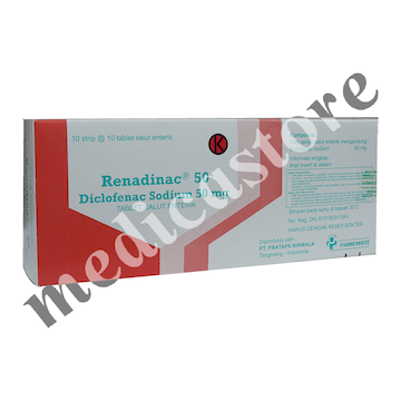 RENADINAC TABLET SALUT ENTERIK 50 MG 