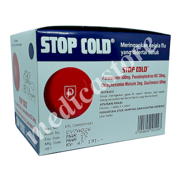 STOP COLD TABLET SALUT GULA