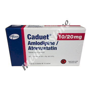 Caduet 10 mg/20 mg Tablet