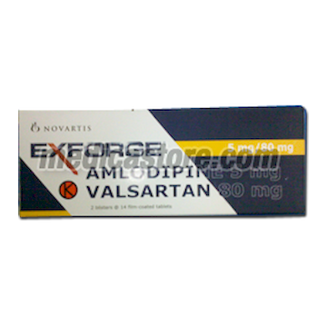 Exforge 5 mg /80 mg Tablet