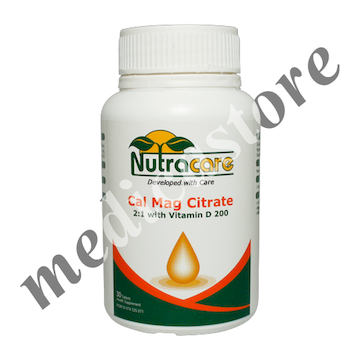 Nutracare Cal Mag Citrate 2:1 With Vitamin D 200