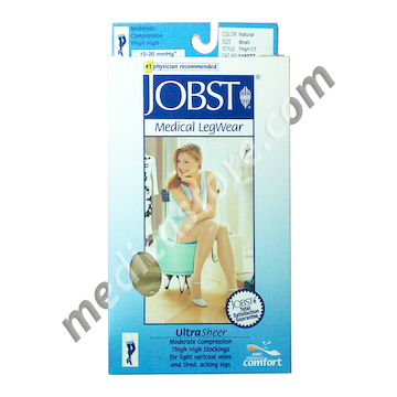 JOBST MEDICAL LEGWEAR ULTRASHEER NATURAL COLOUR 15-20 mmHg THIGH CT Ukuran S