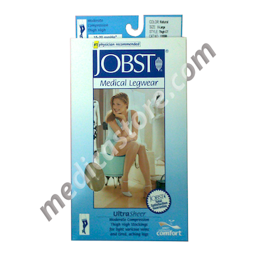 JOBST MEDICAL LEGWEAR ULTRASHEER NATURAL COLOUR 15-20 mmHg THIGH CT Ukuran XL