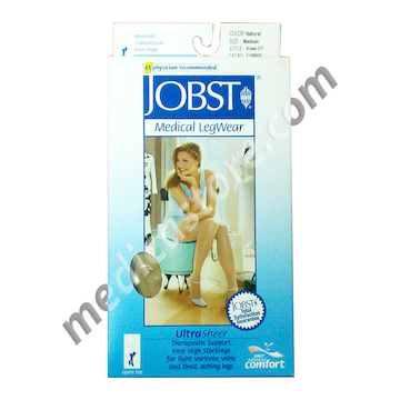 JOBST MEDICAL LEGWEAR ULTRASHEER NATURAL COLOUR 15-20 mmHg KNEE OT Ukuran M