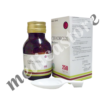 CEFADROXIL DRY SYRUP 250 MG/5 ML 60 ML 