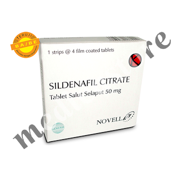 SILDENAFIL CITRATE TABLET SALUT SELAPUT 50 MG 4'S (NOVELL)