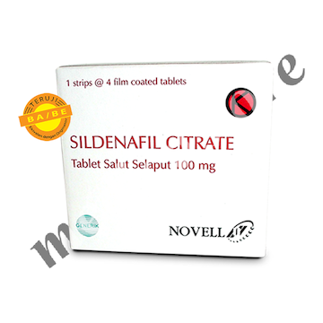 SILDENAFIL CITRATE TABLET SALUT SELAPUT 100 MG 4'S (NOVELL)