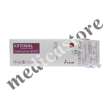 CETINAL CHEWABLE TABLET 10 MG