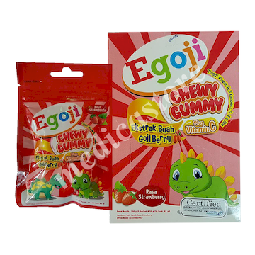 EGOJI CHEWY GUMMY STRAWBERRY ISI 5