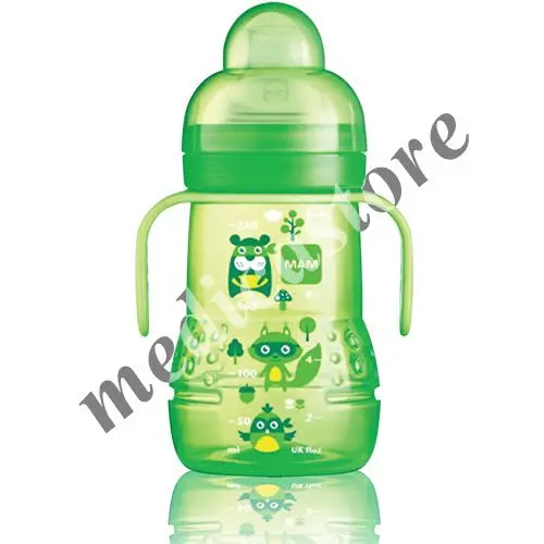 MAM TRAINER PLUS GREEN 220ML (TEAT+SPOUT SPILL FREE)