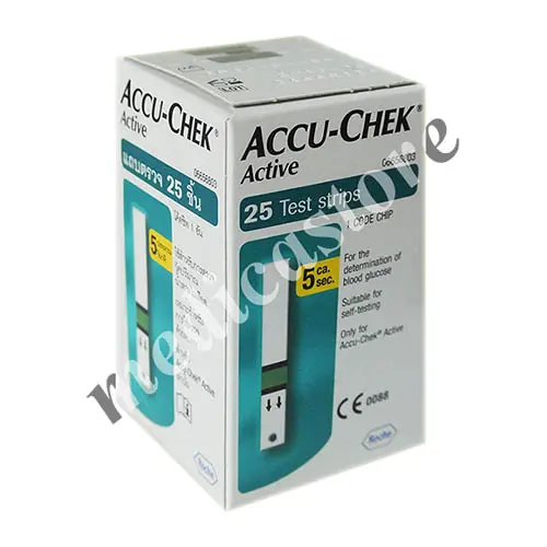 ACCU CHEK ACTIVE GLUCOSE STRIP ISI 25