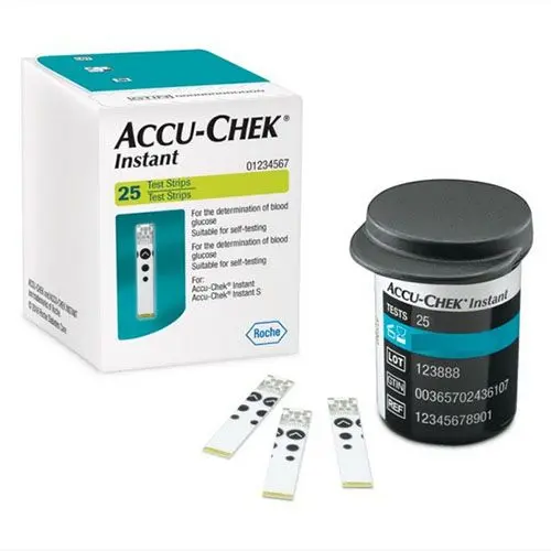 ACCU CHEK INSTANT TEST STRIPS ISI 25