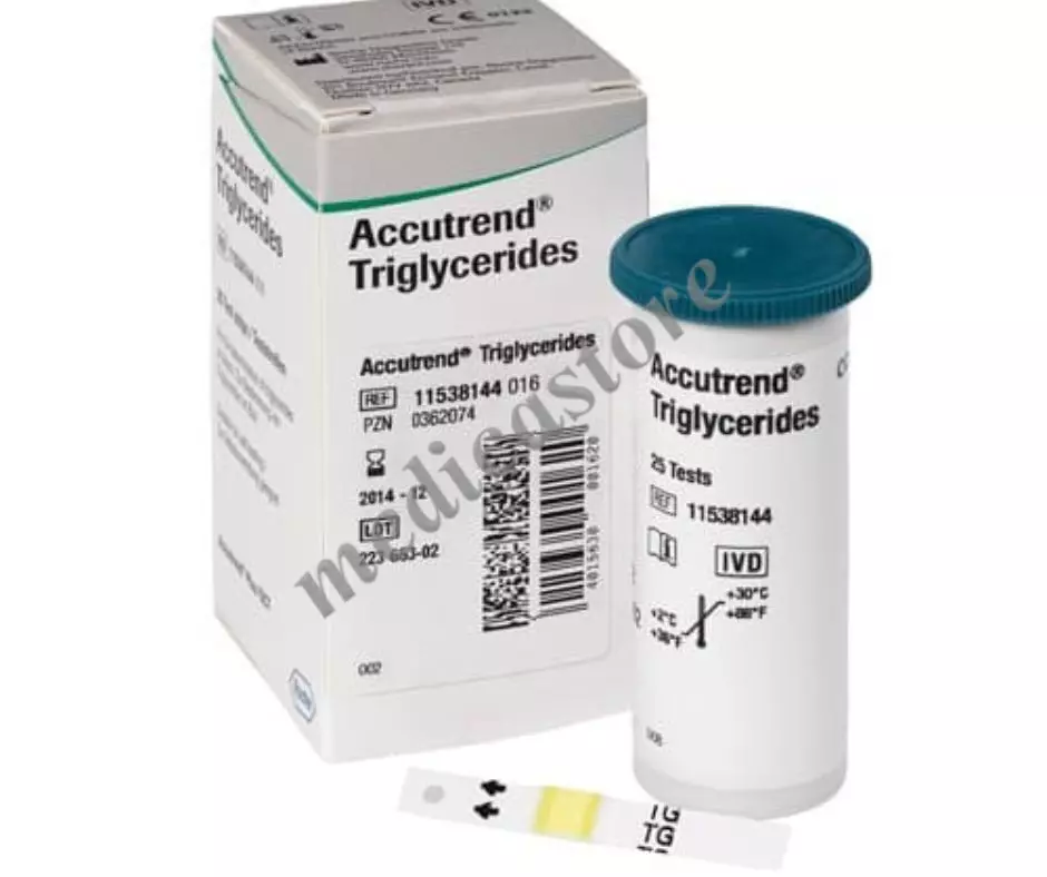 ACCUTREND TRIGLYCERID STRIP 25's