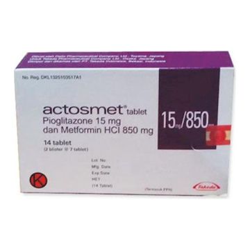 Actosmet 15mg/850mg Tablet