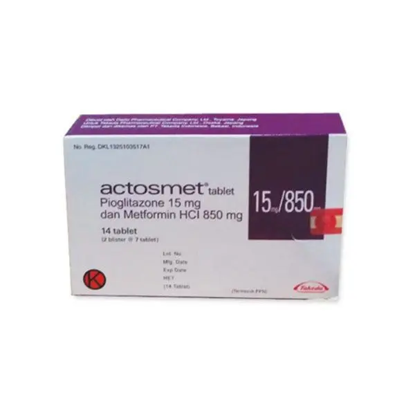 ACTOSMET 15MG/850MG TABLET