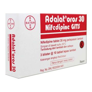 Adalat Oros 30 MG Tablet Lepas Lambat