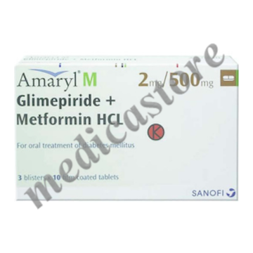 Amaryl M 2 mg/500 mg Tablet