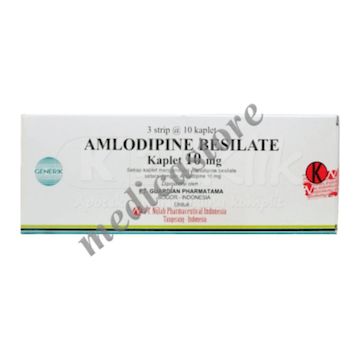 AMLODIPINE TABLET 10 MG- Harga, Manfaat, Kandungan, Dosis, indikasi