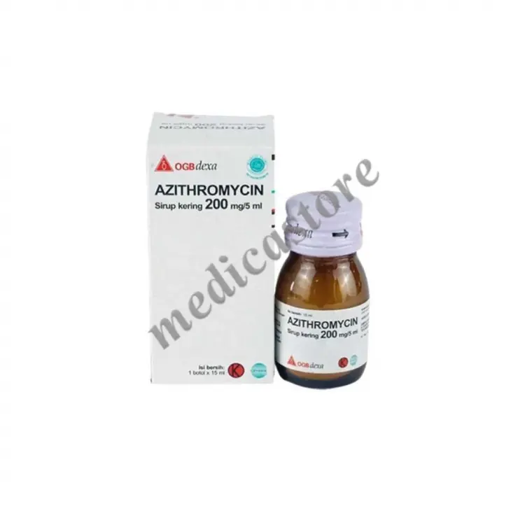 AZITHROMYCIN DRY SYRUP 200 MG/5 ML 15 ML