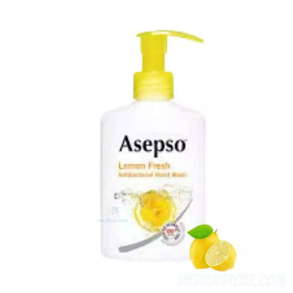 Asepso Hand Wash Lemon Fresh 225 ml 