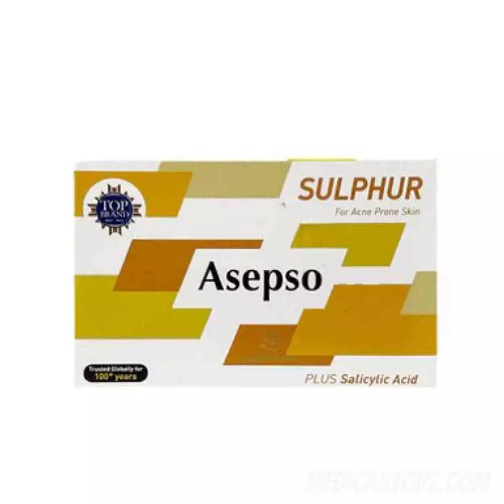 Asepso Sulphur Bar Soap 80 gr