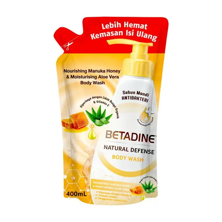 BETADINE BODY WASH HONEY POC 400ML