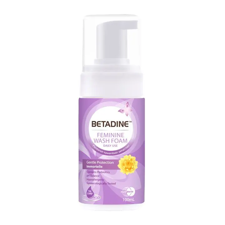 BETADINE FEMININE WASH FOAM GENTLE 100ML