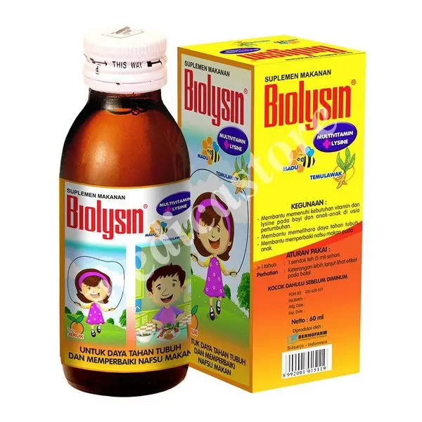 BIOLYSIN MULTIVITAMIN SYRUP 60 ML