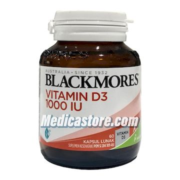 Blackmores Vitamin D3 1000 IU 60 Kapsul