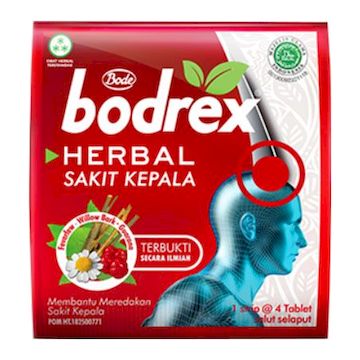 Bodrex Herbal Sakit Kepala 4 Tablet 
