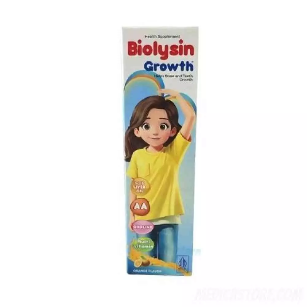 Biolysin Growth Sirup Rasa Jeruk 250 ml