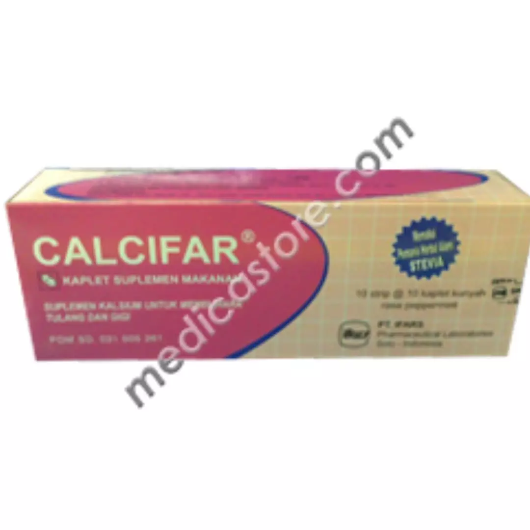 CALCIFAR KAPLET RASA PEPPERMINT