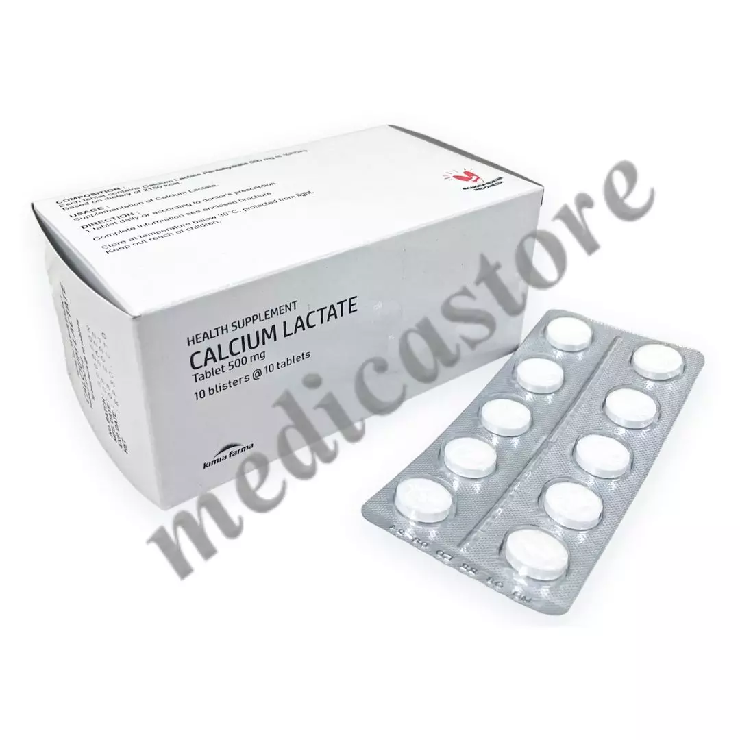 CALCIUM LACTATE TABLET 500 MG 100'S