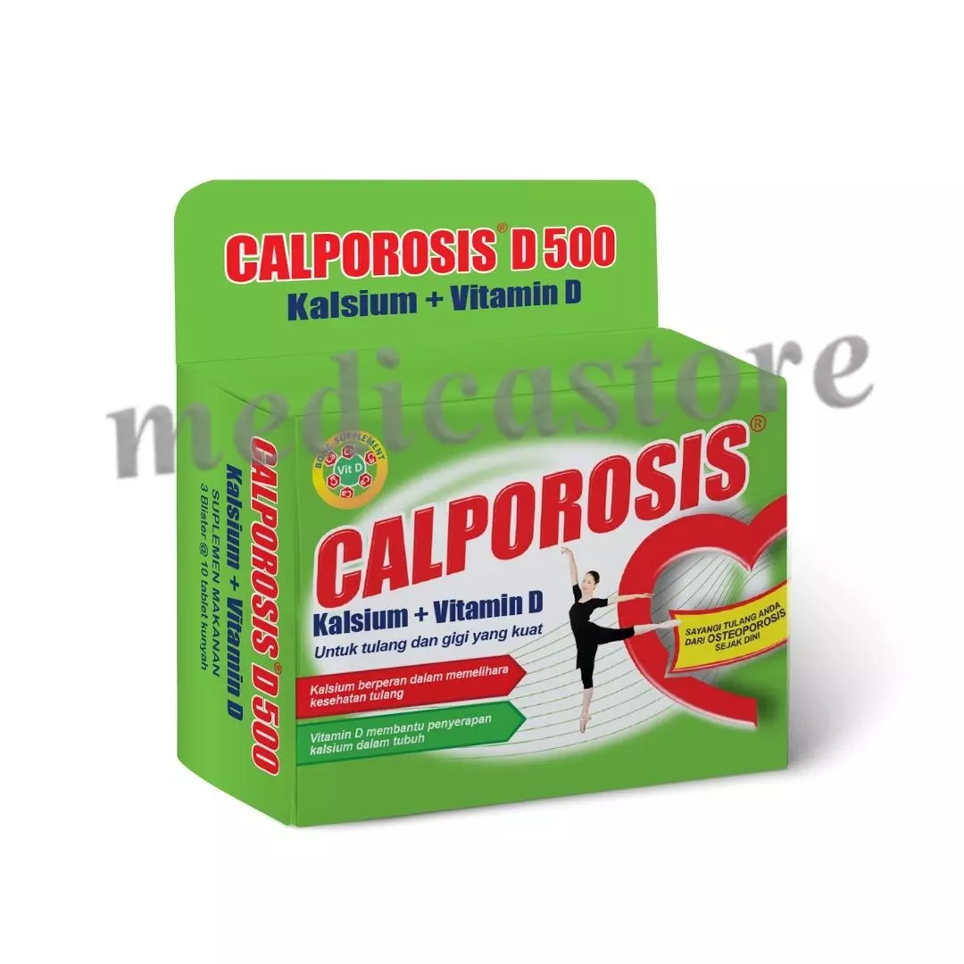 CALPOROSIS D 500 KAPLET 30'S