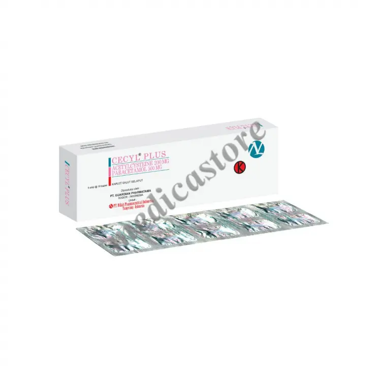 CECYL PLUS KAPLET SALUT SELAPUT 200 MG/500 MG